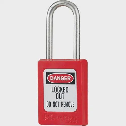 PADLOCK RED STAINLESS STEEL