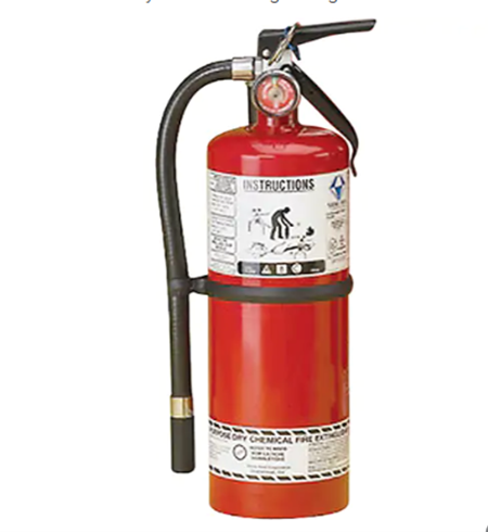 FIRE EXTINGUISHER 5 LB.W/WALL BRACKET