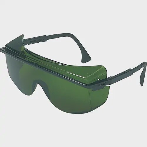 SAFETY GLASSES - 2508 BLACK FRAME INFRA-DURA LENS SH 3.0  ASTRO OTG 3001