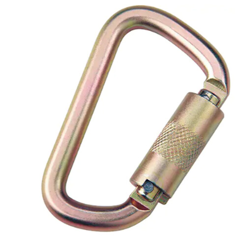 CARABINER SELF LOCK ZINC PLATED 11/16&quot;