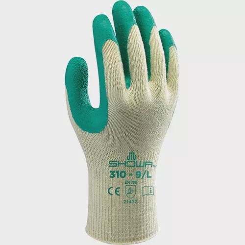 STRING KNIT GLOVES SIZE 6/XSMALL, RUBBER, LATEX COATING POLYESTER COTTON SH
