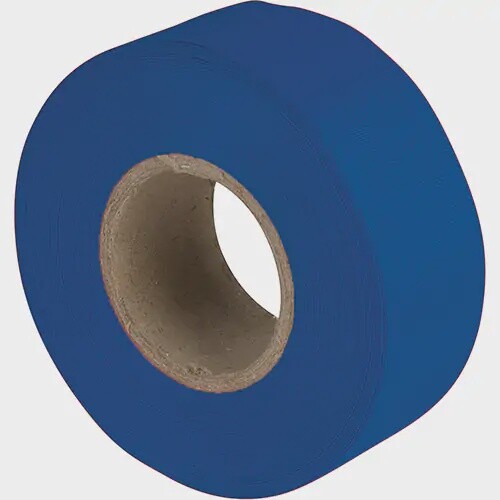 TAPE - FLAGGING - BLUE - 1-3/16&quot; X 150