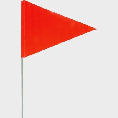 SNOW, FLAG RED 9&quot; X 12&quot; W/6 POLE