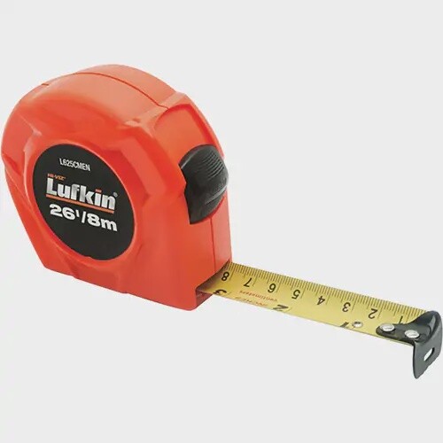 TAPE MEASURE LUFKIN ORANGE 1&quot; X 25