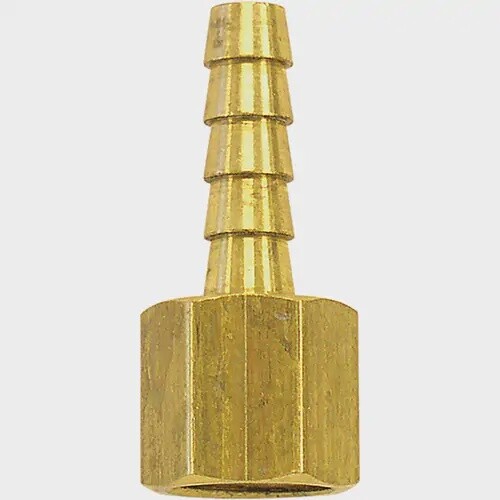 HOSE BARB TO FEMALE 1/2&quot; TO 1/2&quot; NPT BRASS