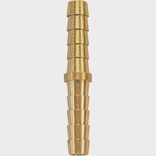 SPLICER HOSE BARB 1/4&quot; BRASS