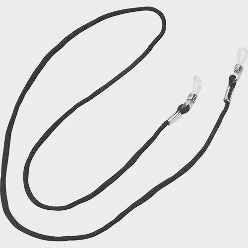 LANYARD(FOR SAFETY GLASSES) - FLEXIBLE NYLON - BLACK
