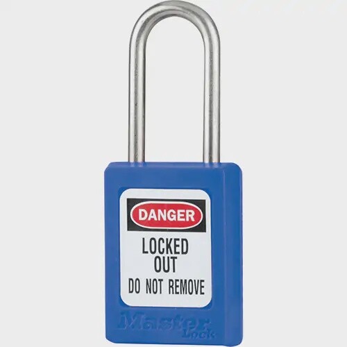 PADLOCK BLUE STAINLESS STEEL