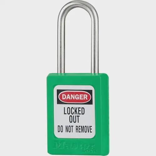 PADLOCK GREEN STAINLESS STEEL