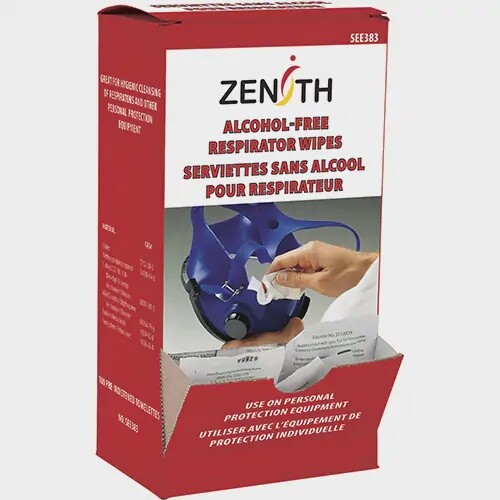 RESPIRATOR TOWELETTES - ALCOHOL FREE - 100/BOX