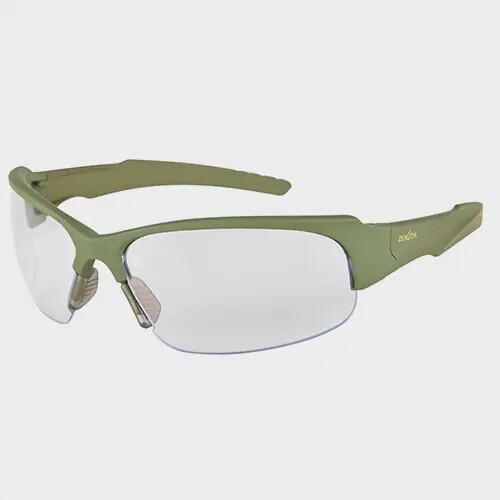 SAFETY GLASSES - Z1100 SERIES - GREEN FRAME/CLEAR LENS
