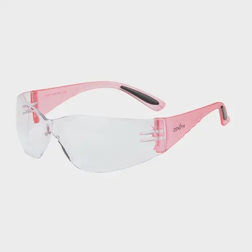 SAFETY GLASSES - LADIES PINK - CLEAR