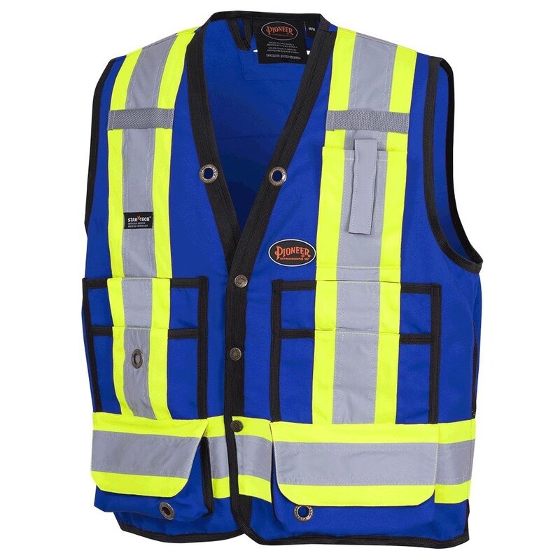 VEST NAVY HI-VIS SURVEYORS
