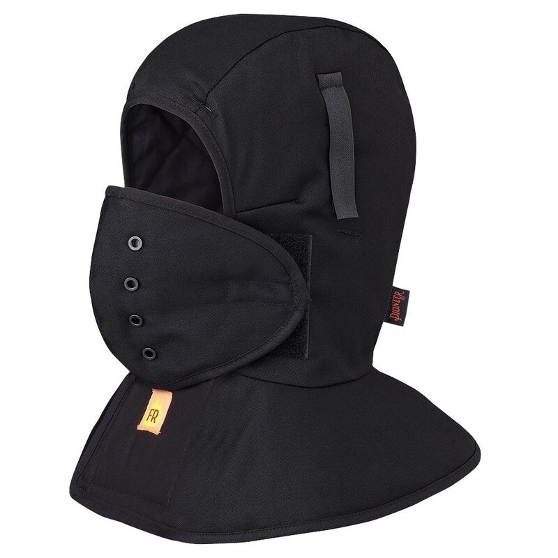 FR QUILTED HARD HAT LINER BLACK