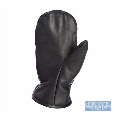 YOUTH PILE LINED LEATHER MITT MEDIUM