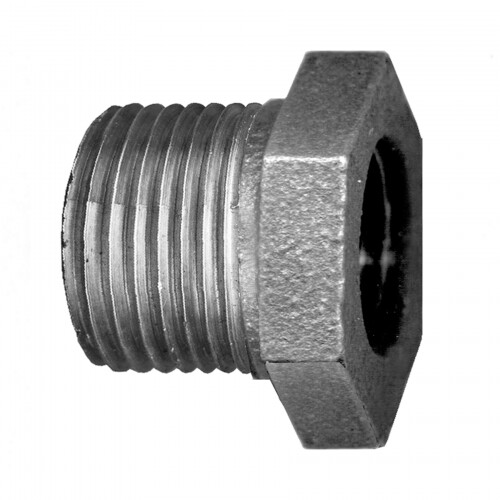 BLK IRON BUSH - 4&quot; MPT X 3&quot; FPT