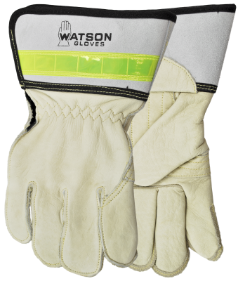 GLOVE - MEAT HOOK LEATHER - 3&quot; CUFF, Size: M