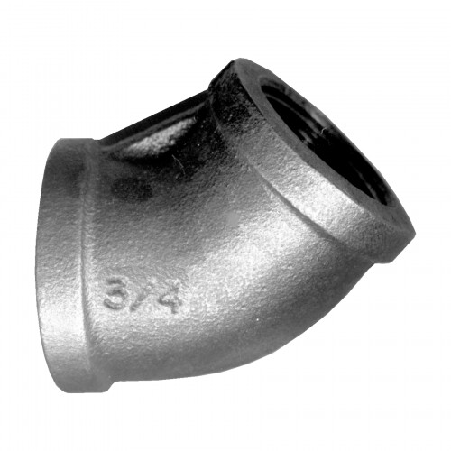 Blk Iron;45Elb;4FPT