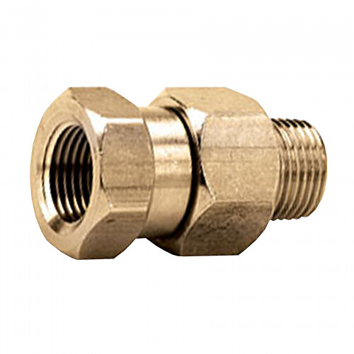 BRASS CONNECTOR 3/8&quot; MPT 3/8&quot; NPSM 3000 PSI
