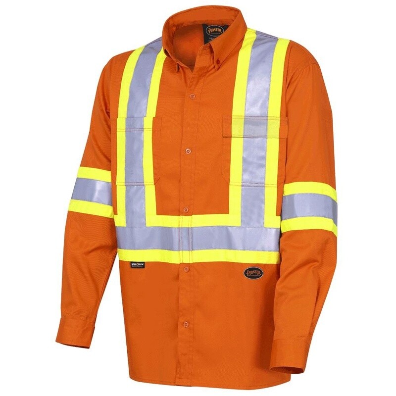 HI-VIZ ORANGE COTTON SHIRT