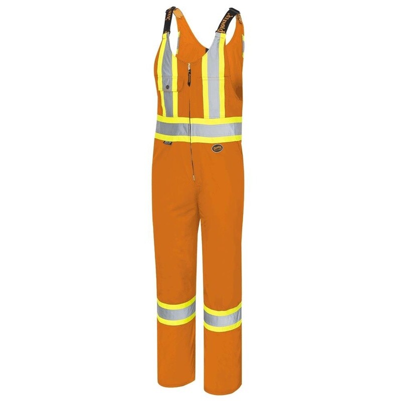 OVERALL ORANGE SAFETY POLY/COTTON
