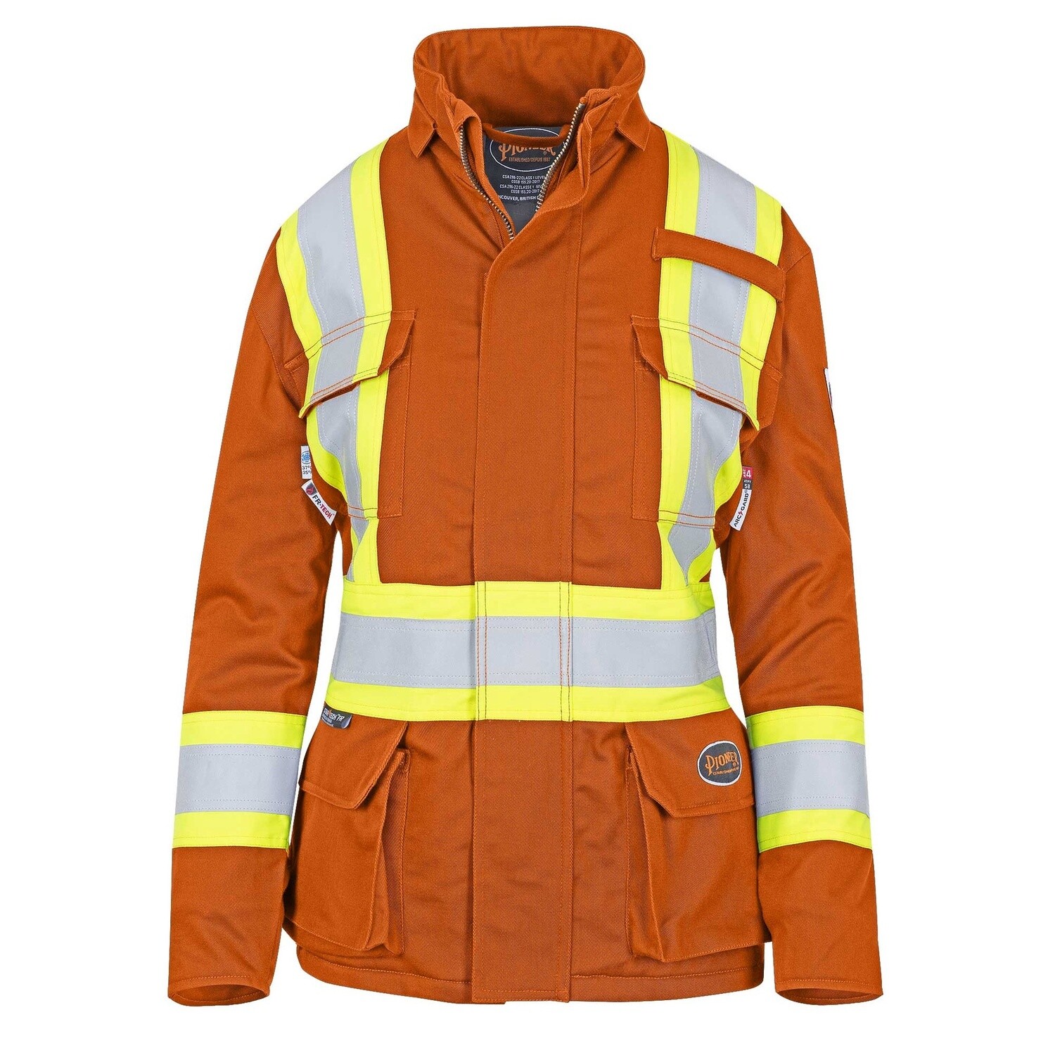 WOMEN&#39;S FR-TECH® HI-VIS FR/ARC-RATED QUILTED SAFETY PARKA - HI-VIS ORANGE - XL