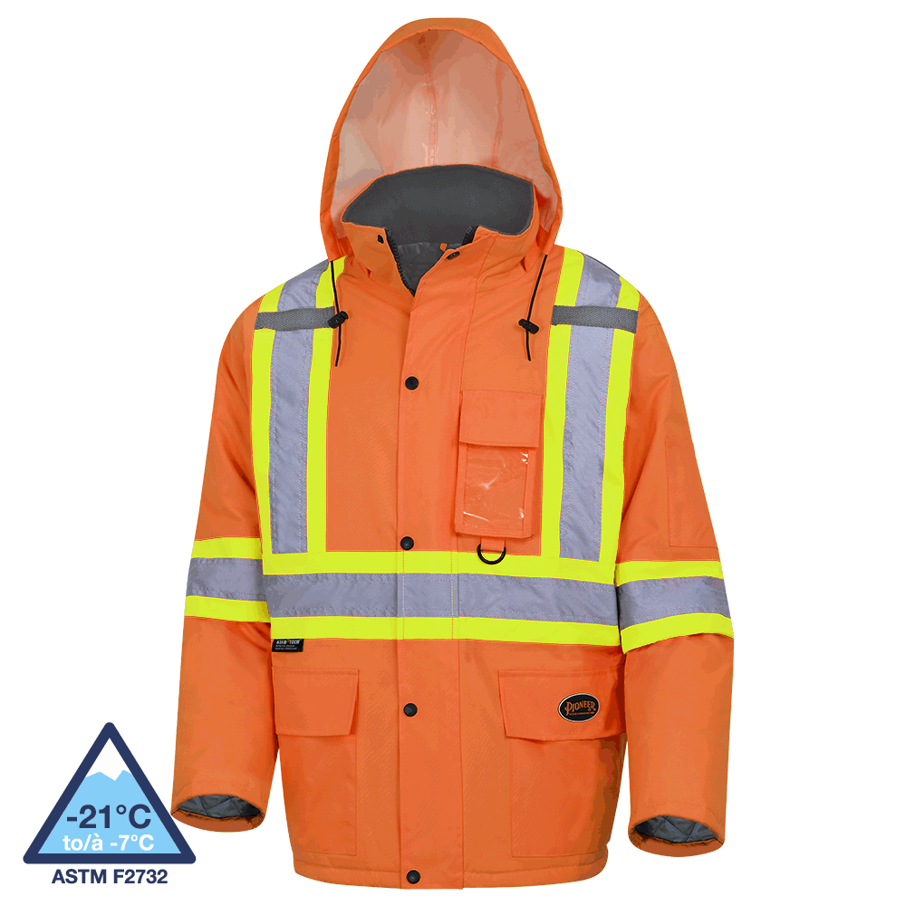 WINTER INSULATED HI-VIZ ORANGE PARKA 5030