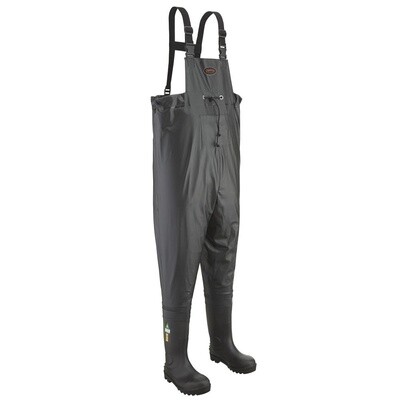 Pioneer Steel Toe/Plate Chest Wader Black