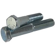 7/16" X 2-1/2" GR 5 UNC PLATED BOLT