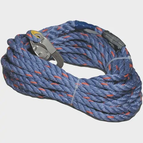 HONEYWELL VERTICAL LIFELINE ROPE W/ SNAP HOOK AND LOOP