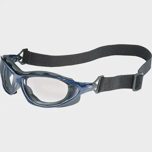 EYEWEAR UVEX SEISMIC BLUE FRAME CLR HARDCOAT LENS