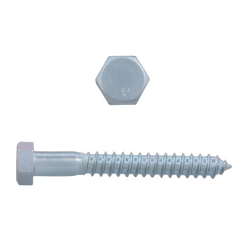 3/8" X 6" HEX HD LAG BOLT PLTD