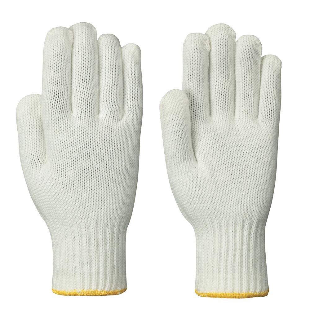 NYLON KNIT GLOVE WHITE L