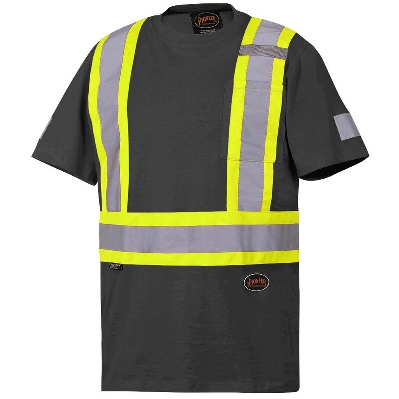 BLACK COTTON SAFETY T-SHIRT