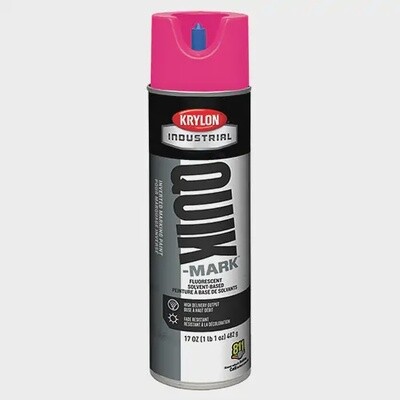 Industrial Quik-Mark™ Inverted Marking Paint, Pink, 17 oz., Aerosol Can