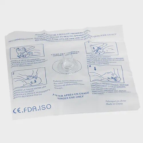 Disposable Rescue Breather, Single Use Faceshield, Class 2