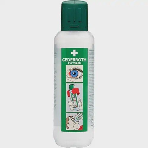 Cederroth Eyewash Solution, Full Bottle, 500 ml