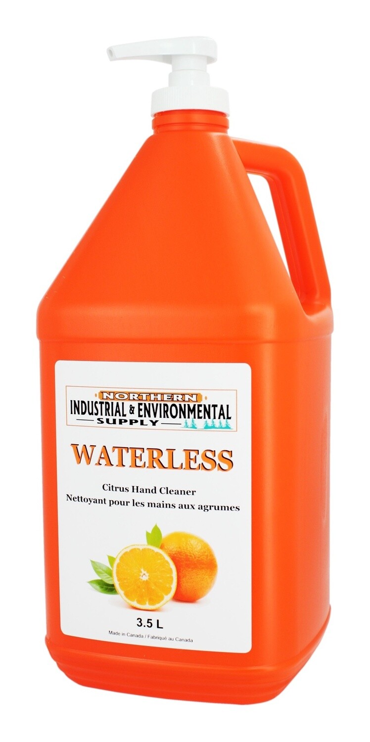 HAND CLEANER NATURAL ORANGE WATERLESS LOTION SOAP 3.5L W/ PUMP
