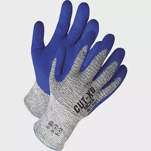 Cut-X™ Coated Cut-Resistant Gloves, Size Medium/8/Men&#39;s, 13 Gauge, Nitrile Coated, HPPE Shell, ASTM ANSI Level A9