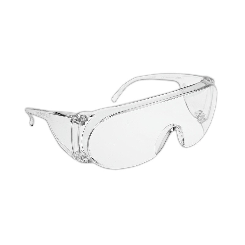 SAFETY GLASSES - OVER THE GLASSES - CLEAR LENS (EACH)