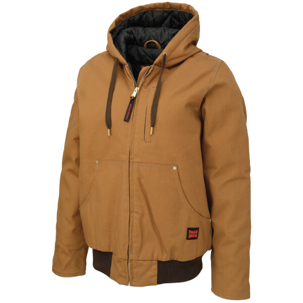 TOUGH DUCK WOMENS BROWN DUCK BOMBER JACKET