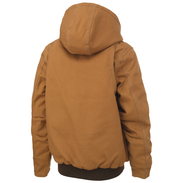 TOUGH DUCK WOMENS BROWN DUCK BOMBER JACKET
