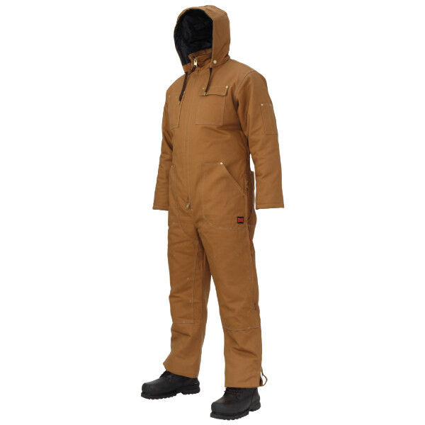 TOUGH DUCK INSULATED BROWN DUCK COVERALL