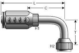 G28239-0606FITTING 6G2-6RFFORX90S