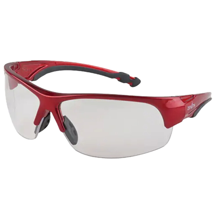 SAFETY GLASSES -  Z1900 SERIES - RED FRAME/CLEAR LENS, FOG FREE