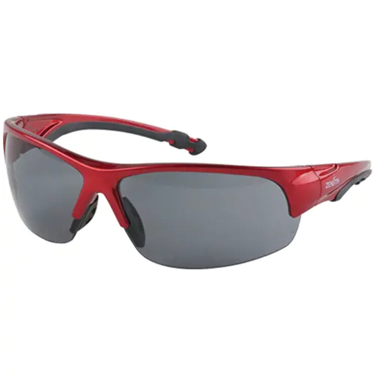 SAFETY GLASSES -  Z1900 SERIES - RED FRAME/SMOKE LENS