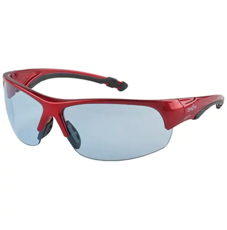 SAFETY GLASSES - Z1900 SERIES - RED FRAME/BLUE LENS