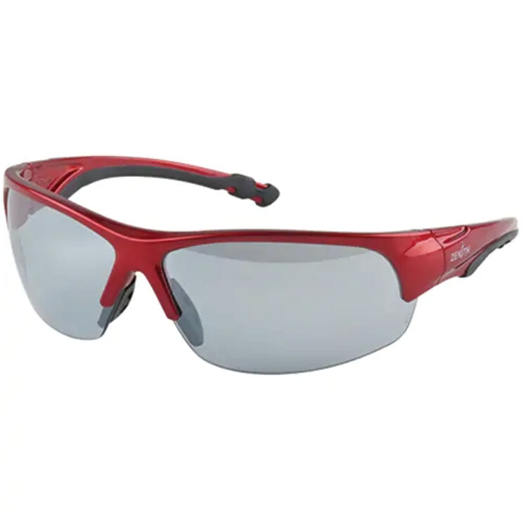 SAFETY GLASSES - Z1900 SERIES - RED FRAME/BLUE MIRROR LENS