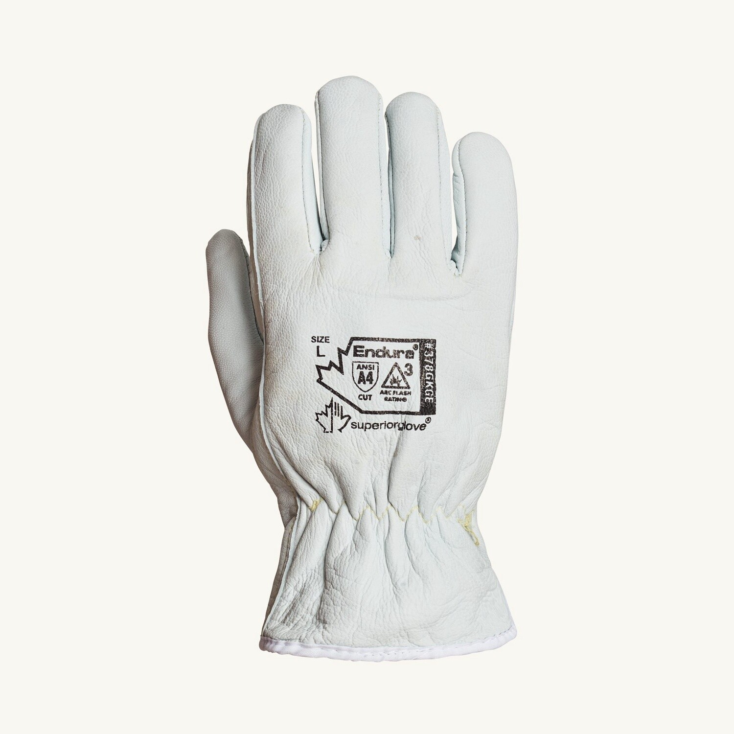 ENDURA GOATSKIN DRIVERS, BLENDED KEVLAR LINED, ANSI A4 CUT, ARC FLASH