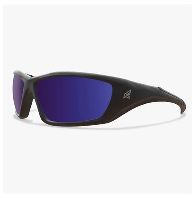 ROBSON BLACK FRAME POLARIZED AQUA PRECISION BLUE MIRROR LENSES